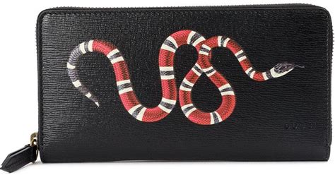 gucci king snake leather wallet|Gucci wallet snake cheap.